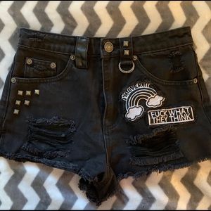 Killstar Furia Do-As-I-Say shorts